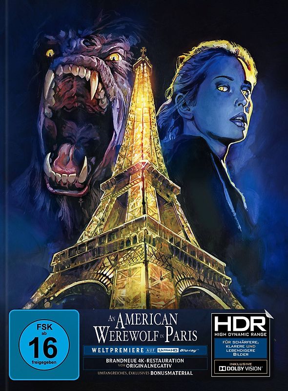An American Werewolf in Paris [Limited Mediabook Edition, Cover A, inkl. Blu-ray] 4K Ultra HD Blu-ray