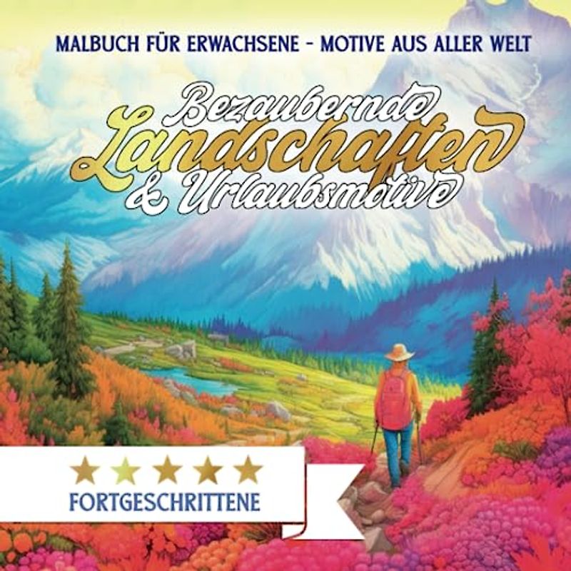 Bezaubernde Landschaften & Urlaubsmotive | 70 MOTIVE | Malbuch für Erwachsene: Ausmalbilder aus aller Welt - Berge, Täler, Strände, Seen & Meere für Entspannung und Achtsamkeit
