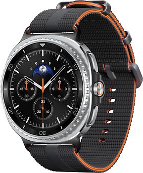Samsung Galaxy Watch8 Classic 46 mm Boîtier aluminium noir sur Sport Chic M/L graphite [Wi-Fi + 4G]