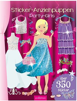 Sticker-Anziehpuppen – Party-Girls