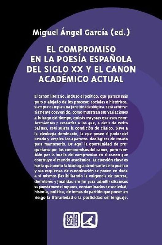 El compromiso en la poesía española del siglo XX y el canon académico actual