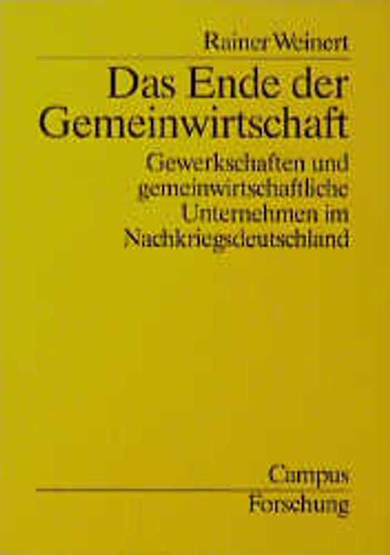 Das Ende der Gemeinwirtschaft