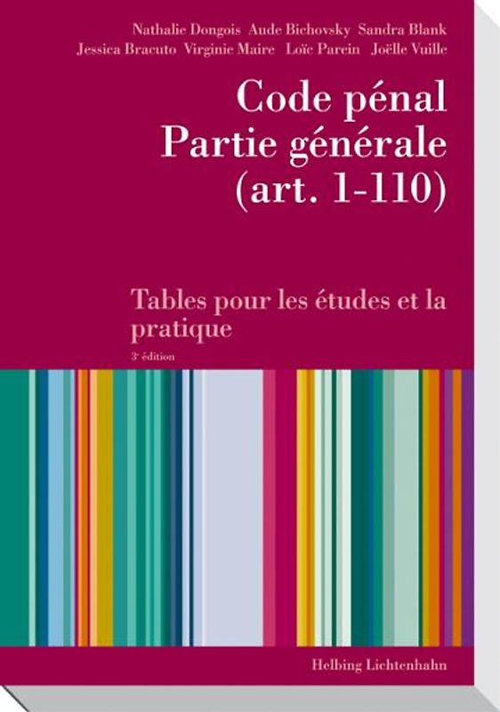 Code pénal, Partie générale (art. 1-110)