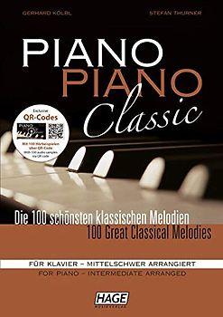 Piano Piano Classic mittelschwer (mit 3 CDs). Das beliebte Spielbuch für Klavier für fortgeschrittene Spieler
