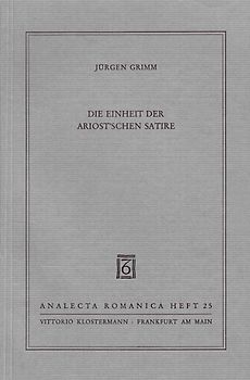 Die Einheit der Ariost'schen Satire