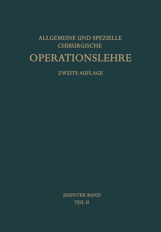 Die Operationen an den Extremitäten