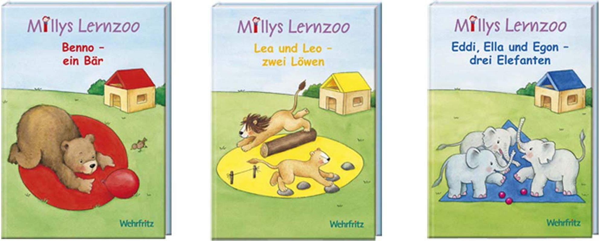 Millys Lernzoo Bücher, 3 Stück