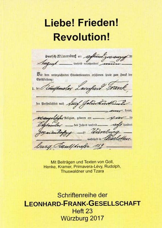 Liebe! Frieden! Revolution!