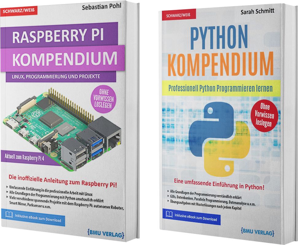 Raspberry Pi Kompendium + Python Kompendium (Taschenbuch)