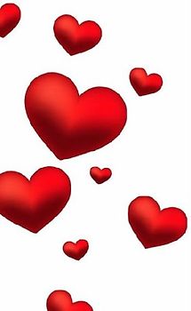 Valentine's red Hearts Creative blank Journal