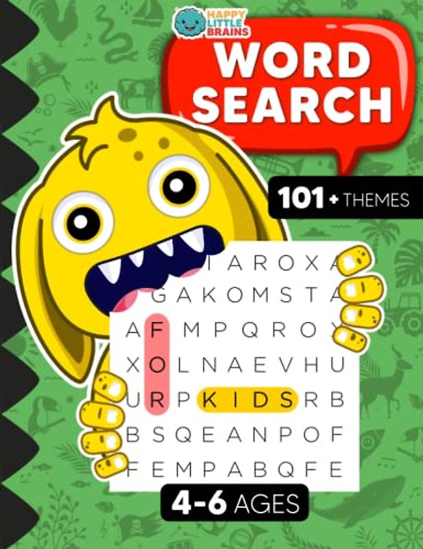 Word Search for Kids ages 4-6: 101 Large Print Word Search Puzzles