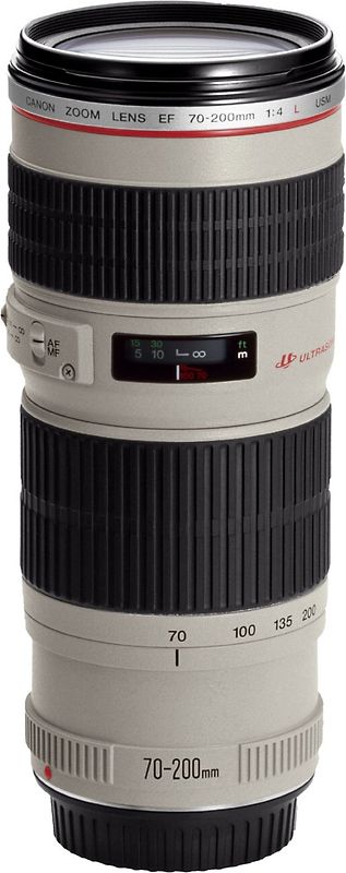 Canon EF 70-200 mm F4.0 L USM 67 mm Objectif (adapté à Canon EF) blanc