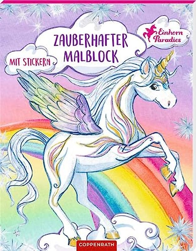 Zauberhafter Malblock: Mit Stickern