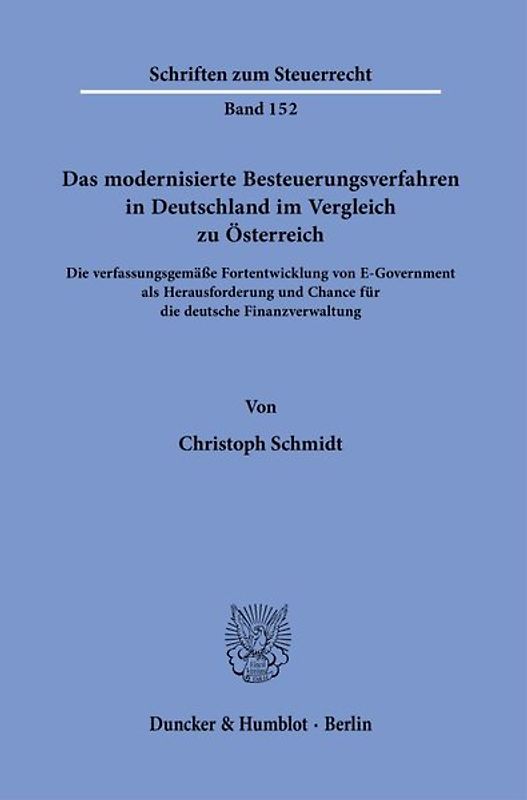 Das modernisierte Besteuerungsverfahren in Deutschland im Vergleich zu Österreich.