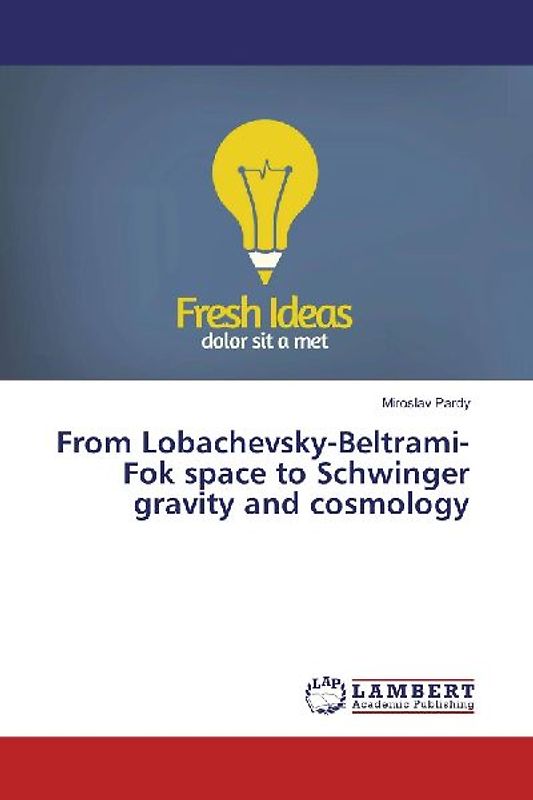 From Lobachevsky-Beltrami-Fok space to Schwinger gravity and cosmology