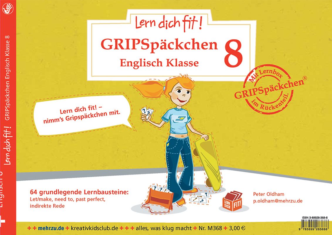 GRIPSpäckchen Englisch. Klasse 8: Let/make, need to, past perfect, indirekte Rede