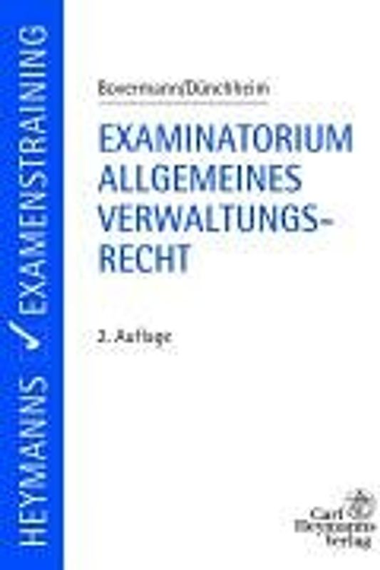 Examinatorium Allgemeines Verwaltungsrecht