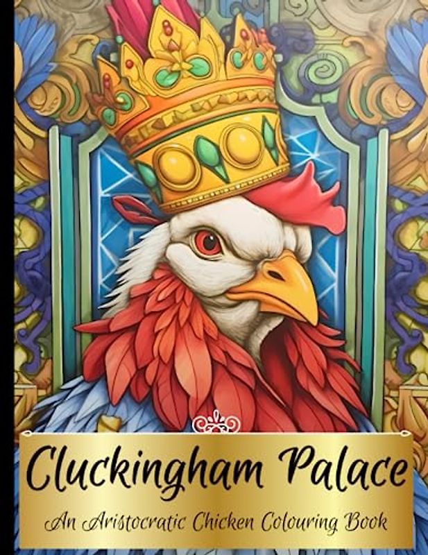 Cluckingham Palace: An Aristocratic Chicken Colouring Book: Kids and Adult Colouring Book Mindfullness Stress Relief