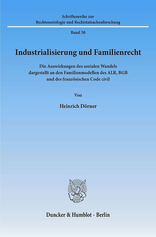Industrialisierung und Familienrecht.