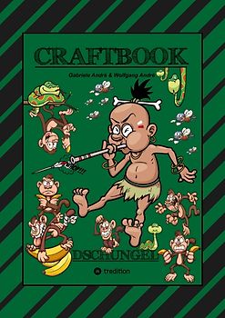 CRAFTBOOK - 150 SEITEN SPECIAL EDITION - TOLLE MOTIVE - BONUS SPIEL - MONKEY JUMP - RÄTSEL - AMAZONAS REGENWALD