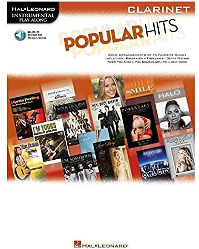 Instrumental Play-Along: Popular Hits - Clarinet: Play-Along, CD für Klarinette: Instrumental Play-along for Clarinet (Hal Leonard Instrumental Play-Along)