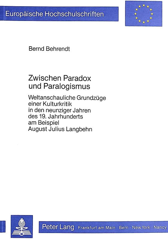 Zwischen Paradox und Paralogismus