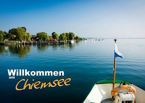 Willkommen am Chiemsee (Tischaufsteller DIN A5 quer)