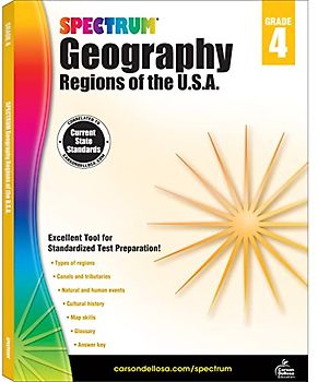 Spectrum Geography, Grade 4: Regions of the U.S.A.