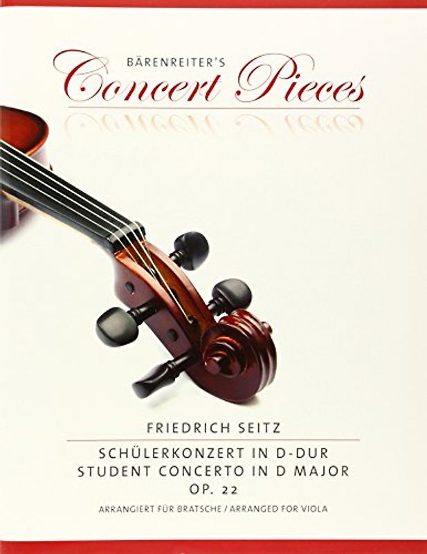 Schülerkonzert in D-Dur op. 22. Arrangiert für Viola. Bratschenstimme mit beigelegtem Klavierauszug