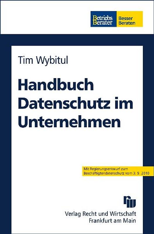 Handbuch Datenschutz im Unternehmen