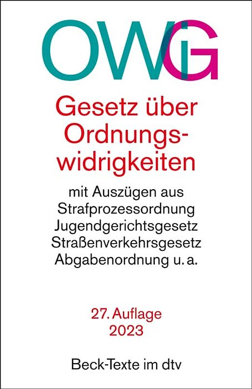 Gesetz über Ordnungswidrigkeiten