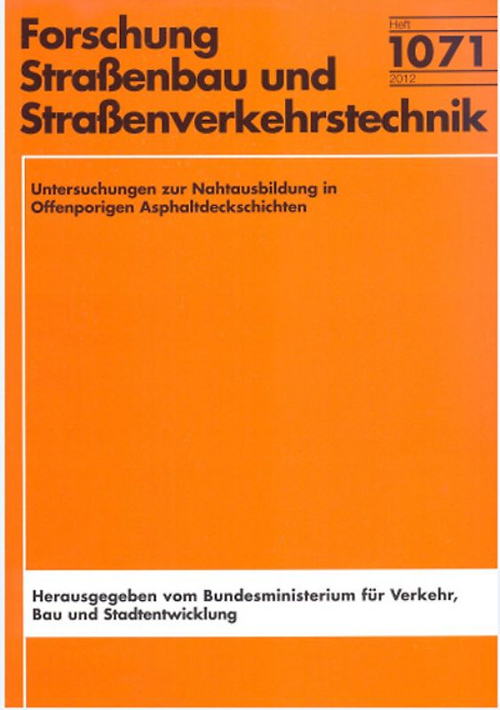 Untersuchungen zur Nahtausbildung in Offenporigen Asphaltdeckschichten