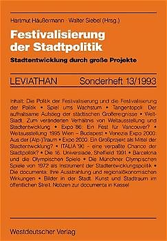 Festivalisierung der Stadtpolitik