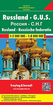 freytag & berndt Straßenkarte Russland - G.U.S. 1:2 Mio.