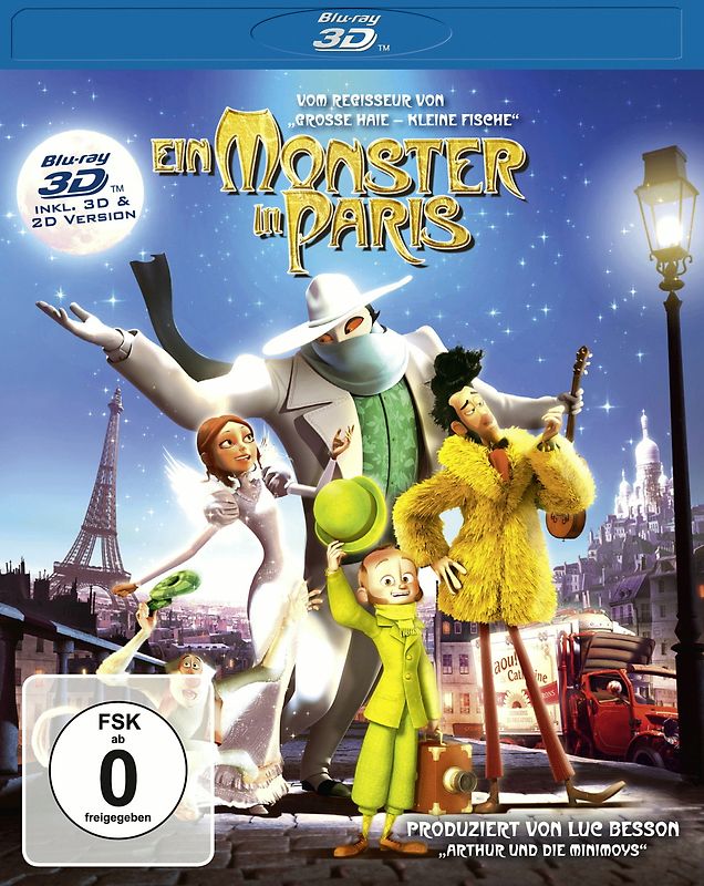 Ein Monster in Paris 3D/2D BD Blu-ray Disc