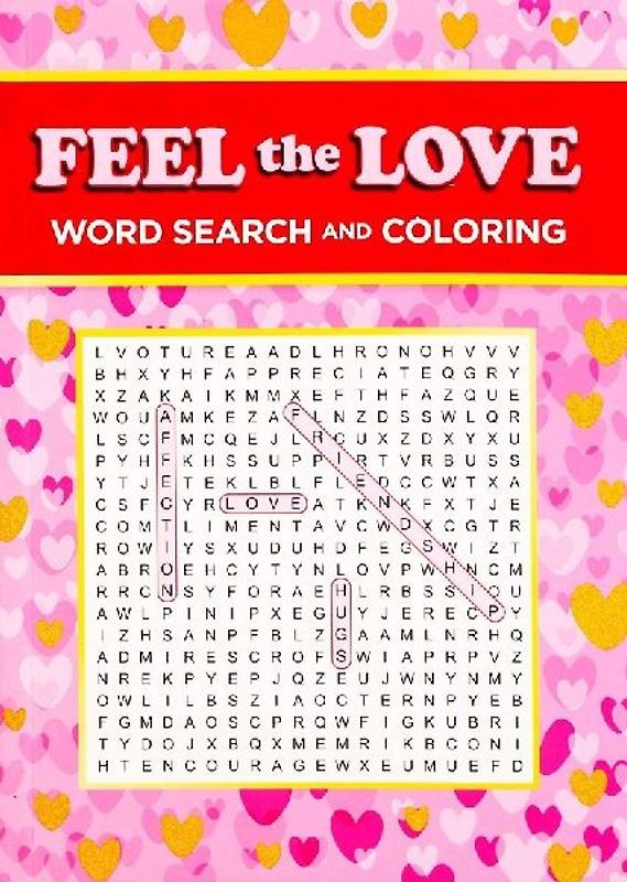 Feel the Love Word Search and Coloring