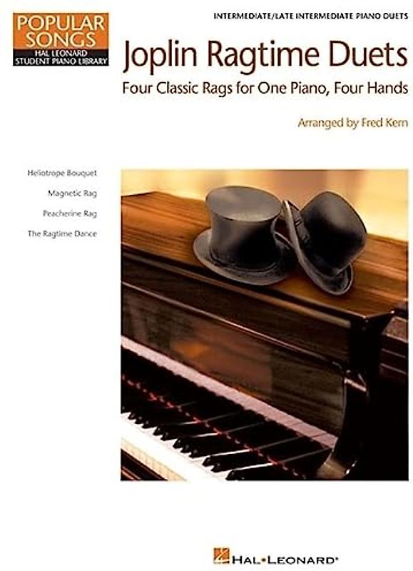 Scott Joplin: Joplin Ragtime Duets: Songbook für Klavier (2): Hal Leonard Student Piano Library Popular Songs Series Intermediate - Level 5 1 Piano, 4 ... Songs: Hal Leonard Student Piano Library)