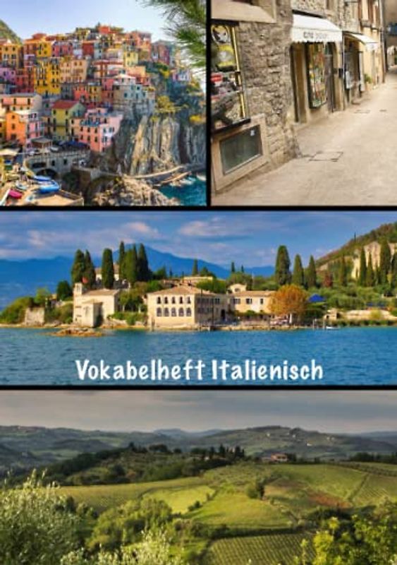 Vokabelheft Italienisch: Italienisch Vokabelheft, DIN A5, 2 Spalten, zahlreiche Seiten