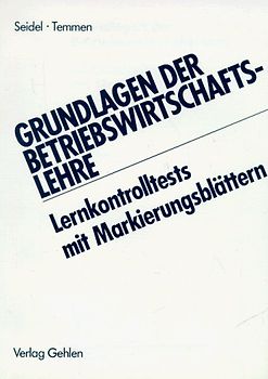 Grundlagen der Betriebswirtschaftslehre