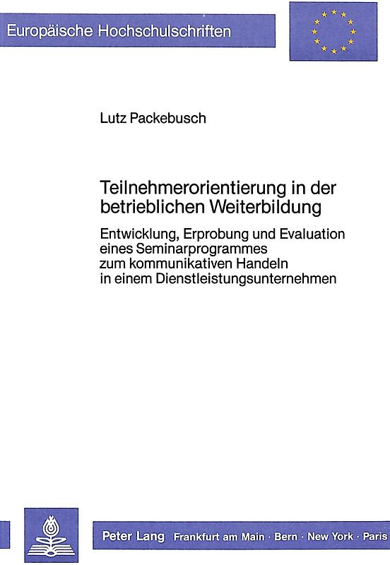 Teilnehmerorientierung in der betrieblichen Weiterbildung