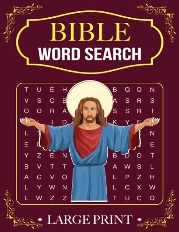 Powerful Bible Verses Word Search For Adults: 100 Brain Games Word Search Puzzles For Seniors Biblical Themes | Stress Relieving Words Of Jesus To Enjoy
