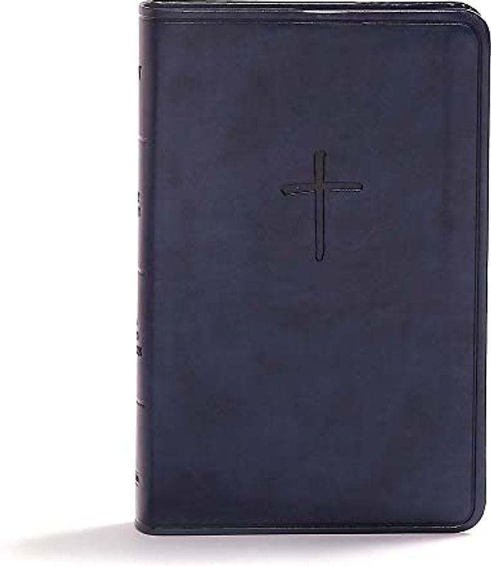 CSB Compact Bible, Value Edition, Navy Leathertouch