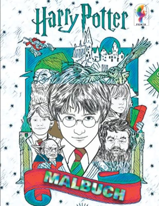 Harry Ρotter Malbuch: Ηarry Potter Malbuch für Erwachsene und Kinder, 🎁 Lustiges Geschenk für Zauberfans.