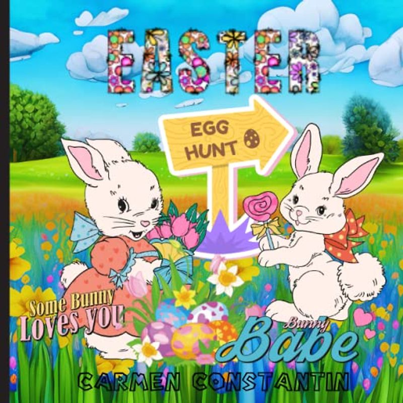 EASTER Eggs Hunt Colouring Book for Kids 8 to 12 years old: Big Collection of Easy and Fun Colouring Pages Including Easter Bunny, Spring Flowers, Eggs and Cute Animals