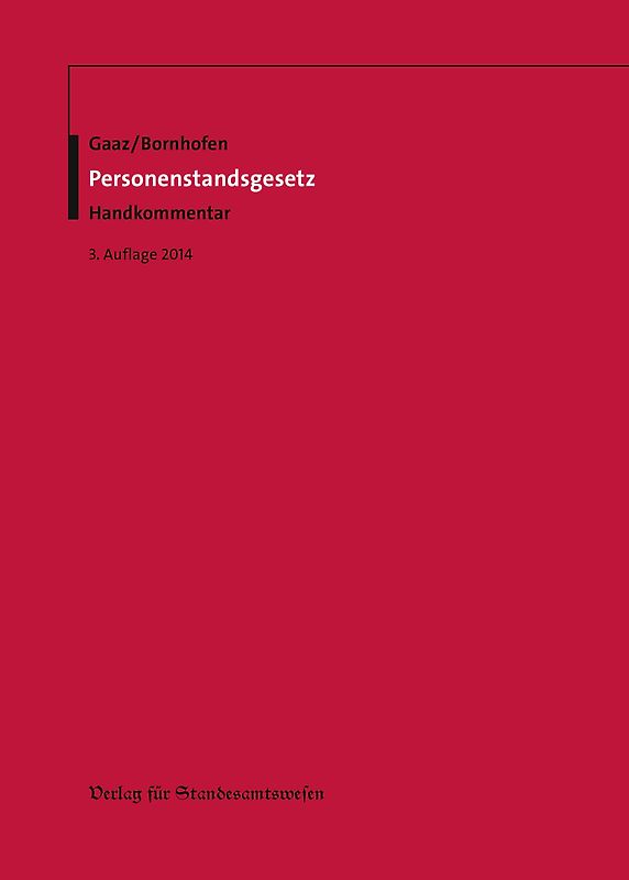 Personenstandsgesetz