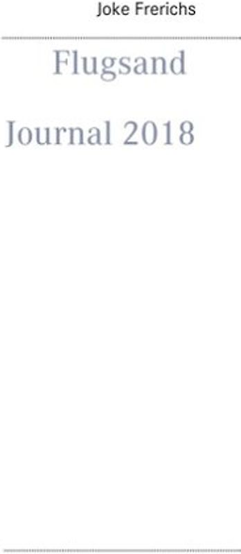 Flugsand Journal 2018