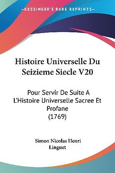 Histoire Universelle Du Seizieme Siecle V20