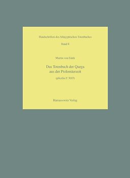 Das Totenbuch der Qeqa aus der Ptolemäerzeit (pBerlin P. 3003)