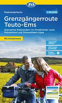 BVA Radwanderkarte Grenzgängerroute Teuto-Ems 1:50.000