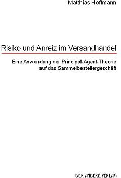 Risiko und Anreiz im Versandhandel